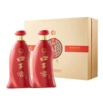 口子窖 6年型41度450mlX2瓶 礼盒装 450ml*2 450ml*2瓶