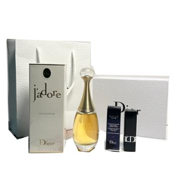 迪奥/Dior 真我香水50ml+迪奥999哑光口红 3.5g 花香调淡香氛礼盒包装