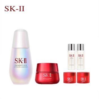 SK-II 小灯泡精华50ml+大红瓶面霜80g赠神仙水30ml*2+大红瓶15g*2