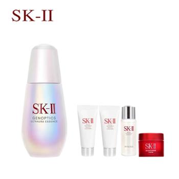 SK-II 小灯泡精华50ML 赠 洁面霜20g*2+神仙水30ML*1+大红瓶面霜15g*1
