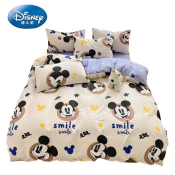 迪士尼/DISNEY 100%全棉纯棉卡通儿童印花四件套 1.5-1.8床 200*230cm