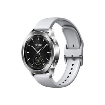 小米 Xiaomi Watch S3 47mm 全天血氧监测 小米智能手表 运动手表 灰色氟橡胶表带