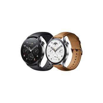 小米 Xiaomi Watch S1 Pro 不锈钢表壳（真皮表带）智能旋转表冠 血氧监测 小米手表