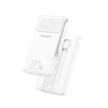 品胜/Pisen 充电宝自带线22.5W 便携随身充10000毫安大容量户外移动电源 TP-D067 轻薄便携，电量显示