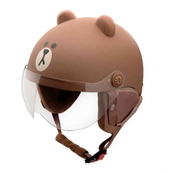 九号/Ninebot LINE FRIENDS联名电动自行车头盔 布朗熊成人款