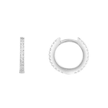 APM Monaco 圆形耳环925银0.85cm