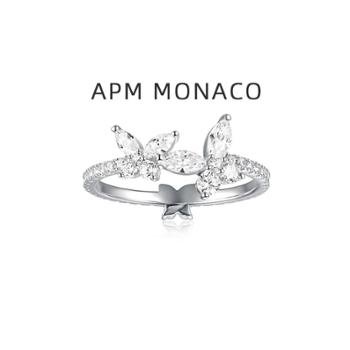 APMMonaco 蝴蝶戒指女生925银时尚气质设计感戒指新款