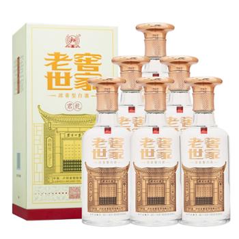 泸州老窖 老窖世家君乾 浓香型白酒52度 500ml*6瓶 整箱装