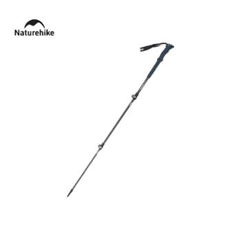 Naturehike挪客 晴雪Pro-三节7075铝合金登山杖 （单根）升级款-青灰色/雅黑色(61-135cm) NH17D017-D