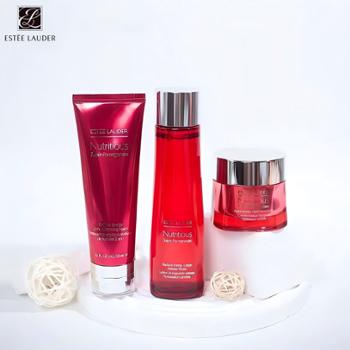 雅诗兰黛 红石榴三件套 洁面乳125ml+红石榴水200ml+晚霜50ml