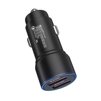 车侦探 U2车载双USB快充手机充电器低温双接口点烟器转换头